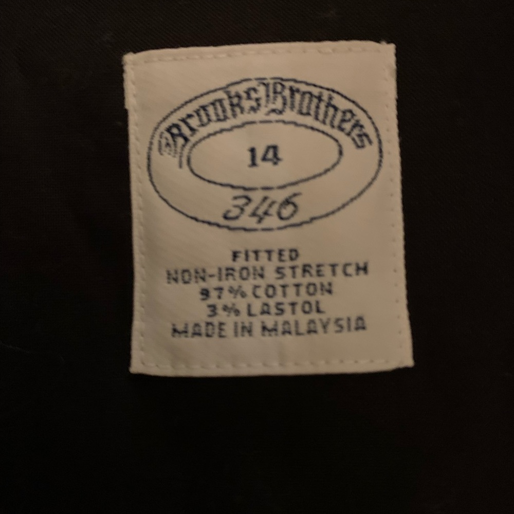 Brooks Brothers crisp black button down